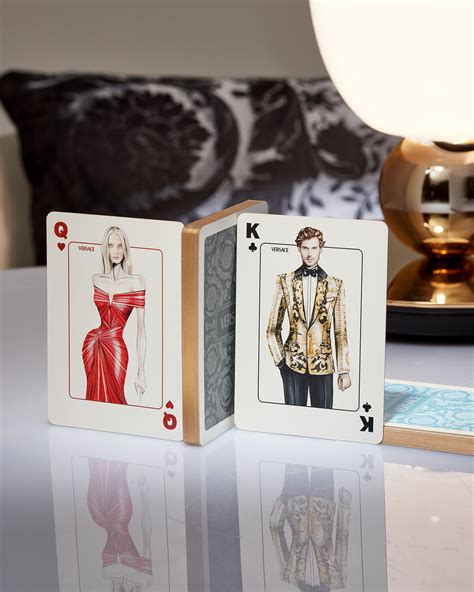 versace playing cards